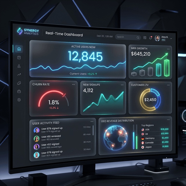 SaaS Analytics Dashboard